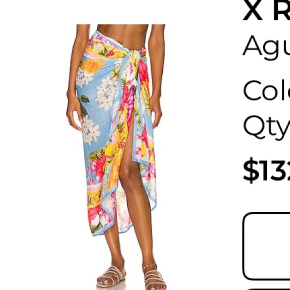 Agua Bendita Marine Sarong Blue Eden - Picture 1 of 4
